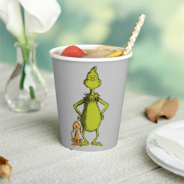 Gobelets En Papier Grinch | Max & Grinch posture (Insitu)