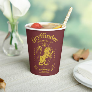 Gobelets En Papier GRYFFINDOR™ Détermination Courage Bravoure Armoiri