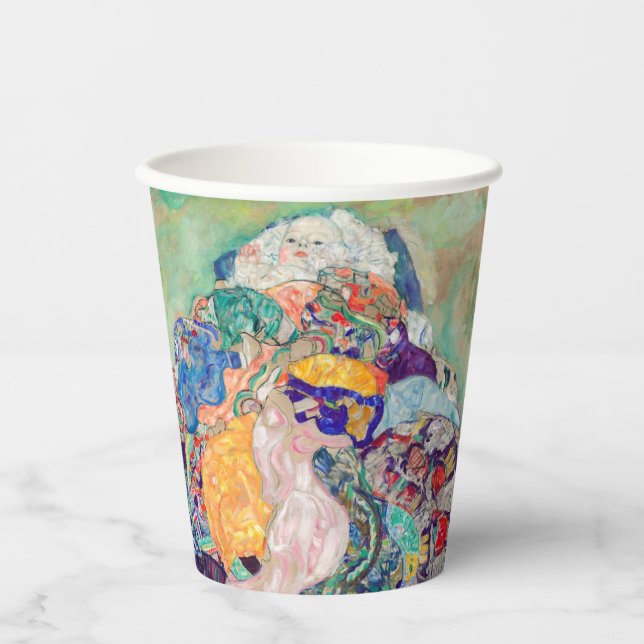 Gobelets En Papier Gustav Klimt - Bébé / Berceau (Recto)