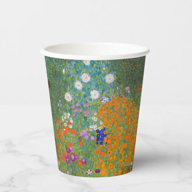 Gobelets En Papier Gustav Klimt - Jardin des fleurs (Recto)