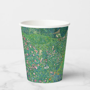 Gobelets En Papier Gustav Klimt - Paysage du jardin italien