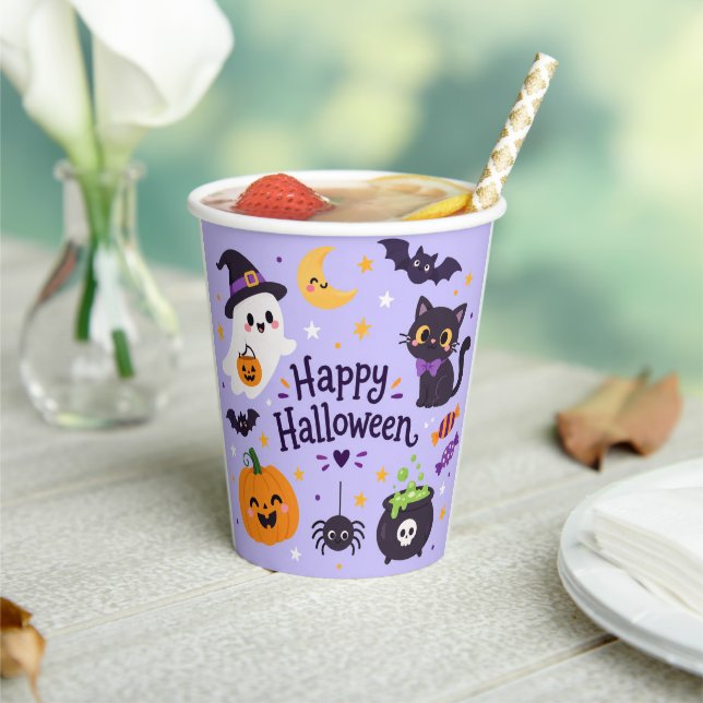 Gobelets En Papier halloween boo (Insitu)