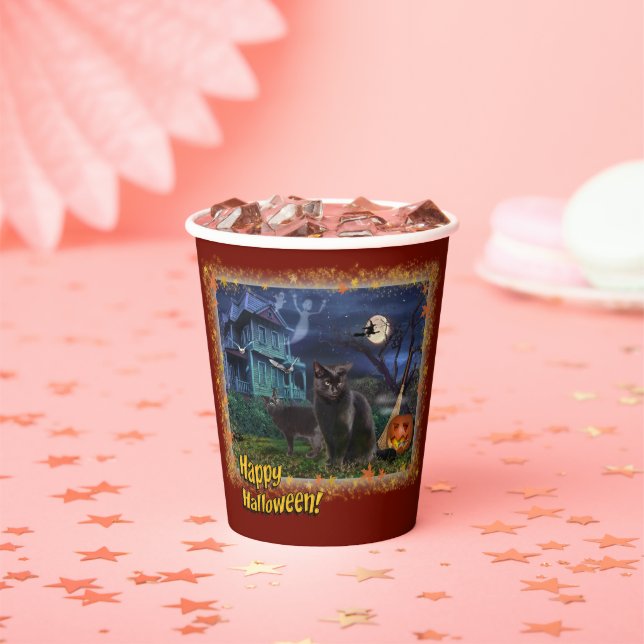 Gobelets En Papier Halloween Chats 🎃 😼 (Insitu)