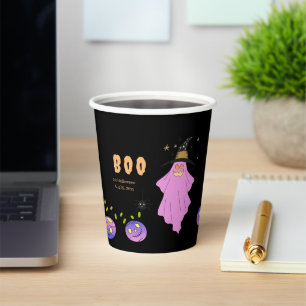 Gobelets En Papier Halloween Crâne fantôme Garland Baby shower