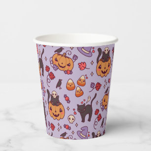 Gobelets En Papier Halloween décoration motif tasse de café