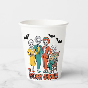 Gobelets En Papier Halloween des filles des Gouls d'or