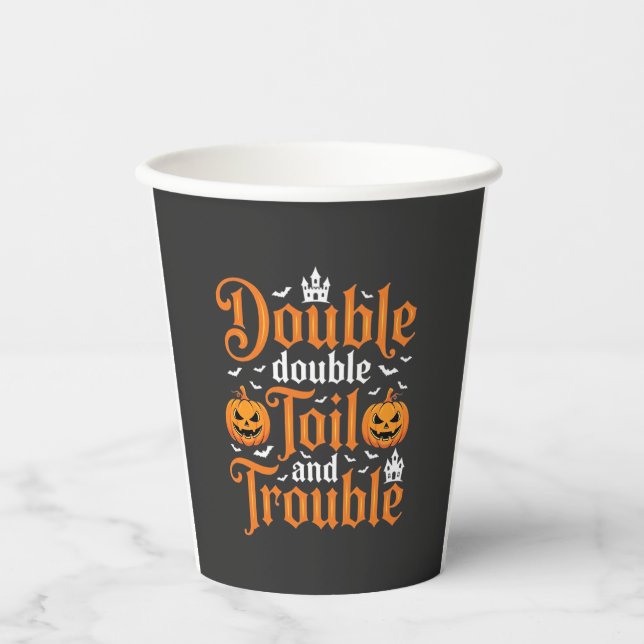 Gobelets En Papier Halloween Double Double Toil and Trouble_1 (Recto)