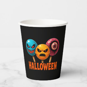Gobelets En Papier Halloween doux et sinistre