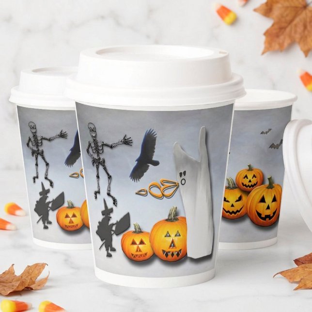 Gobelets En Papier Halloween effrayant (Créateur téléchargé)