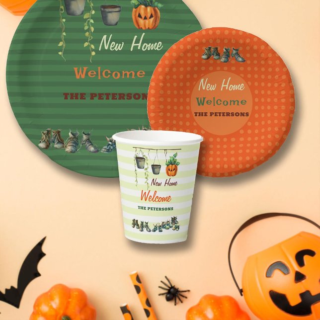 Gobelets En Papier Halloween Fête du réchauffement ménager Gremlins B (halloween housewarming party welcome cup gremlin shoes potted plants family couple funny cute green)