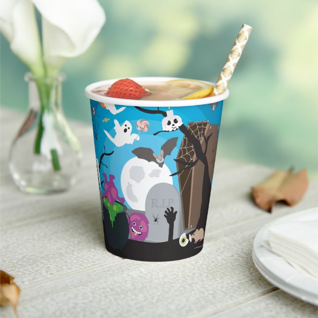 Gobelets En Papier Halloween Monster Kids Halloween (Insitu)