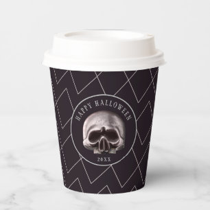Gobelets En Papier Halloween Parti Poison Métal Crâne