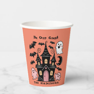 Gobelets En Papier Halloween Personnalisé Soyez Notre Invité Maison H