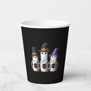Gobelets En Papier Halloween - Trois mignons fantômes de boo-jee