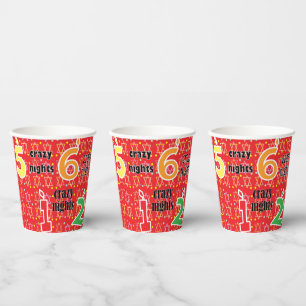 Gobelets En Papier Hanoukka 8 Nuits Folles 8 oz.