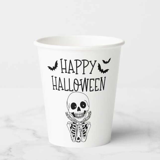 Gobelets En Papier Happy Halloween Paper cup (Recto)