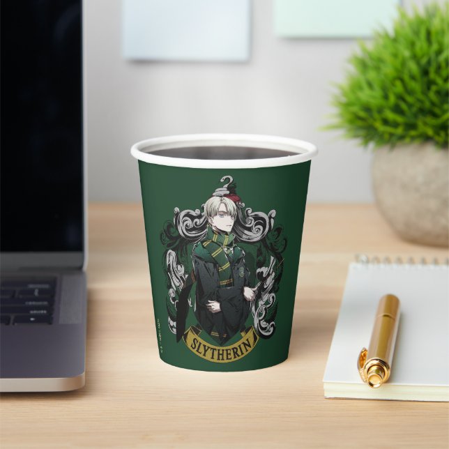 Gobelets En Papier HARRY POTTER™ | Anime Draco Malfoy House Crest (Insitu)