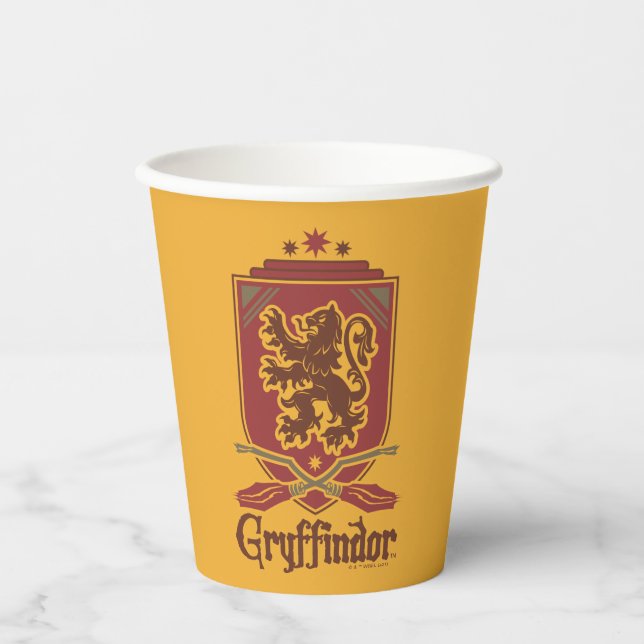 Gobelets En Papier Harry Potter | Gryffindor QUIDDITCH™  Badge (Recto)