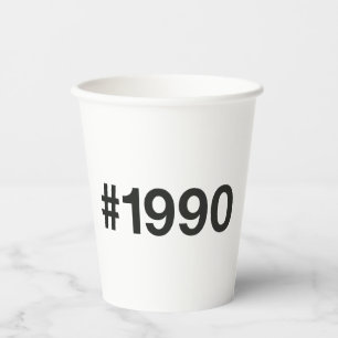 Gobelets En Papier Hashtag 35 Anniversaire 1990