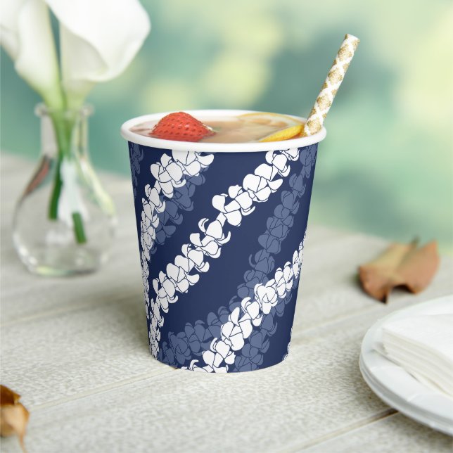 Gobelets En Papier Hawaïen Puakenikeni lei (Insitu)