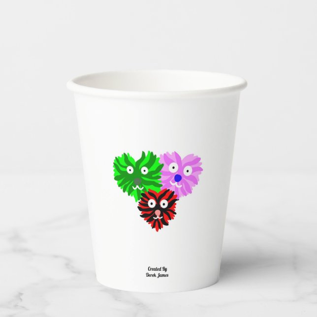 Gobelets en papier Heart Fuzzies (Recto)