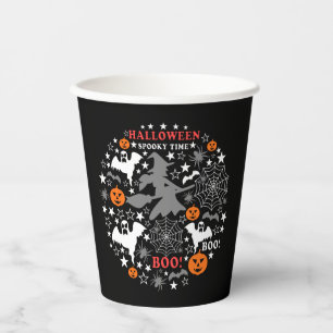 Gobelets En Papier Heure Éffrayante Halloween
