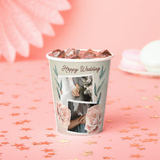 Gobelets En Papier Heureux Mariage