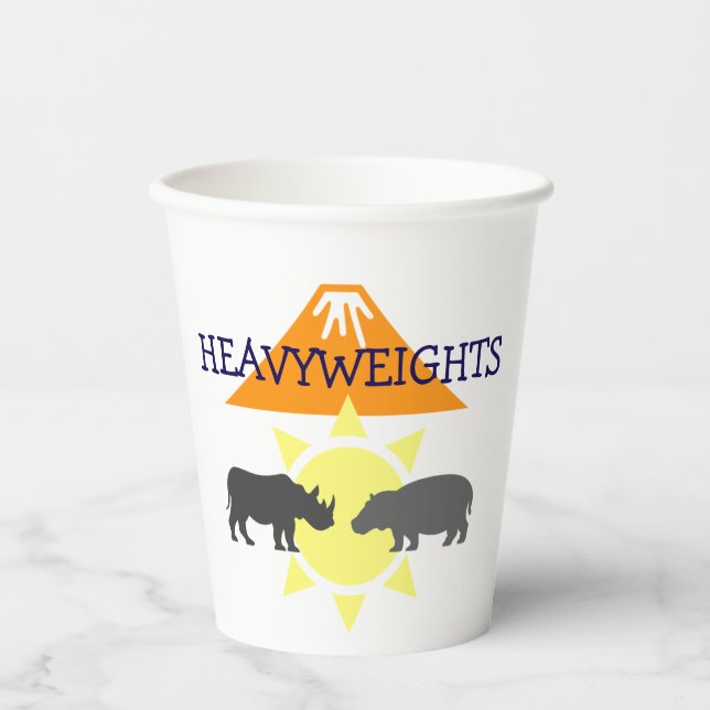 Gobelets En Papier Hippo et Rhino (Recto)