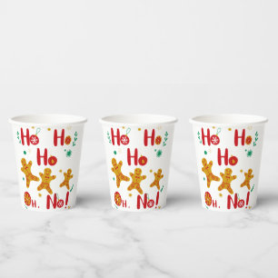 Gobelets En Papier Ho Ho Ho Oh Non ! Tasses de papier T-shirt