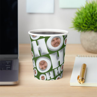 Gobelets En Papier HoHoHo ! Café de MOI ! Votre tasse de papier à vis