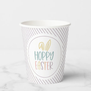Gobelets En Papier Hoppy Ears Bunny Pâques
