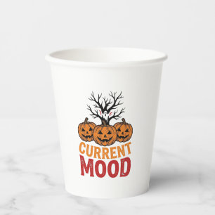 Gobelets En Papier Humeur actuelle Halloween Citrouille Vintage Conce