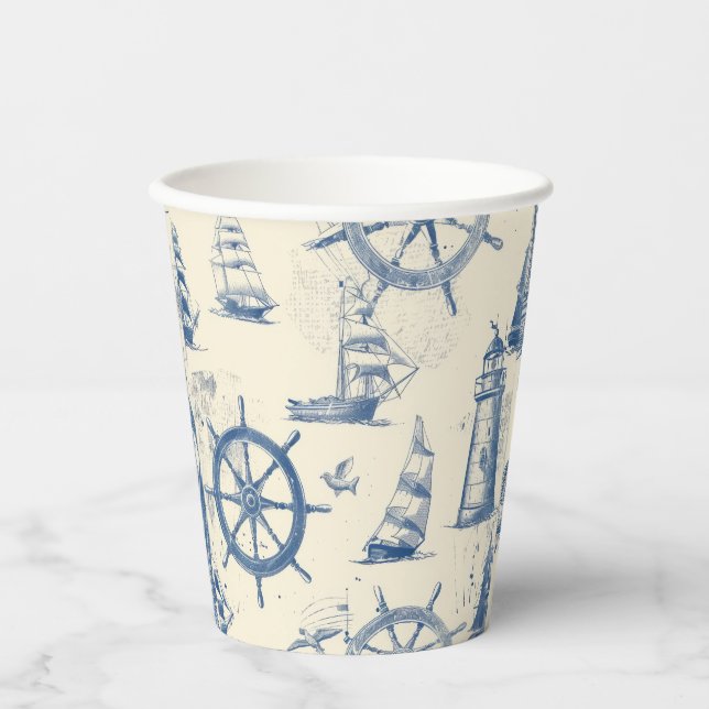 Gobelets En Papier icate ocean-inspiré (Recto)