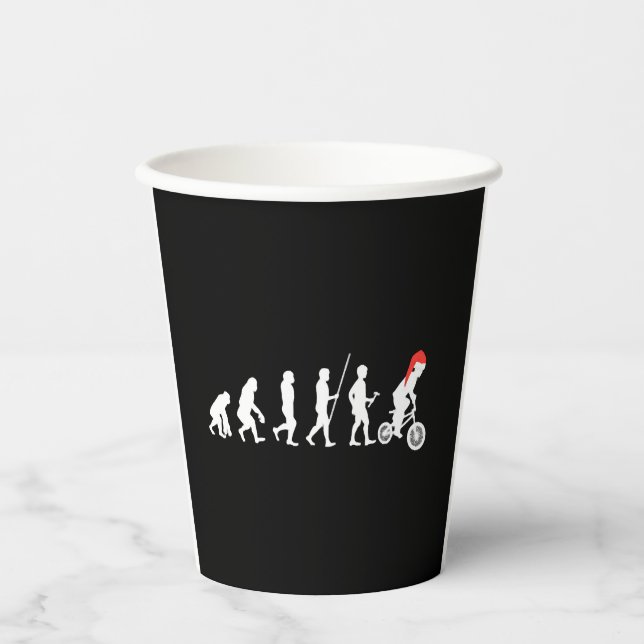 Gobelets En Papier Idées cadeaux de Noël BMX Bikers Evolution (Recto)