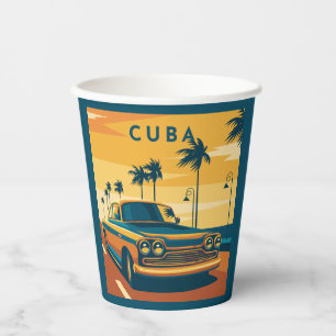 Gobelets En Papier Illustration Cuba