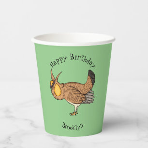 Gobelets En Papier Illustration de la bande dessinée de poulet de pra