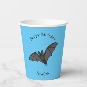 Gobelets En Papier Illustration de la grande chauve-souris vampire