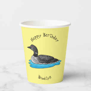 Gobelets En Papier Illustration de Loon bird