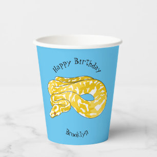 Gobelets En Papier Illustration du serpent python birman