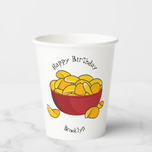 Gobelets En Papier Illustration d'une puce de pomme de terre