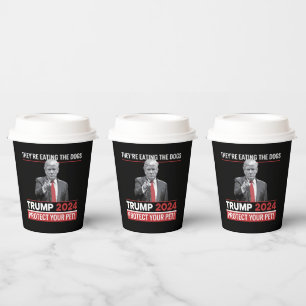 Gobelets En Papier Ils mangent les chiens Trump 2024 Débat