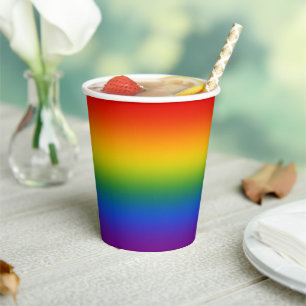 Gobelets En Papier Indicateur gay pride