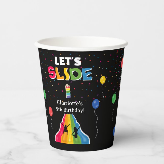 Gobelets En Papier Indoor Slide Park Kids Playground Birthday Party (Recto)