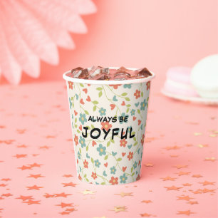 Gobelets En Papier Inspiration joyeuse motivation Personnalisable
