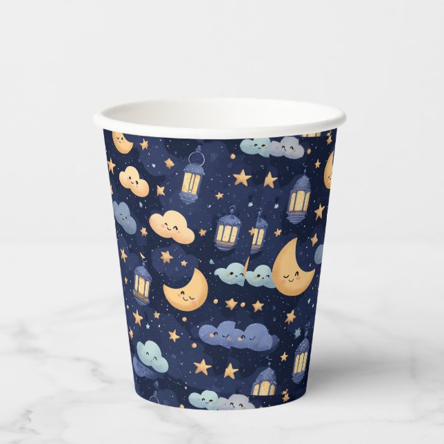 Gobelets En Papier Islamic Baby Shower Paper Cups | Aqiqah Party (Recto)