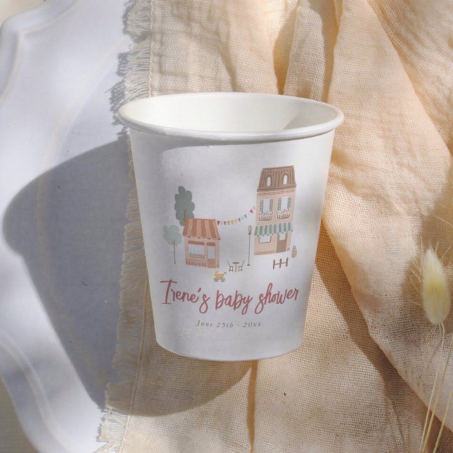 Gobelets En Papier It Takes A Village Gender Neutral Baby Shower (Créateur téléchargé)