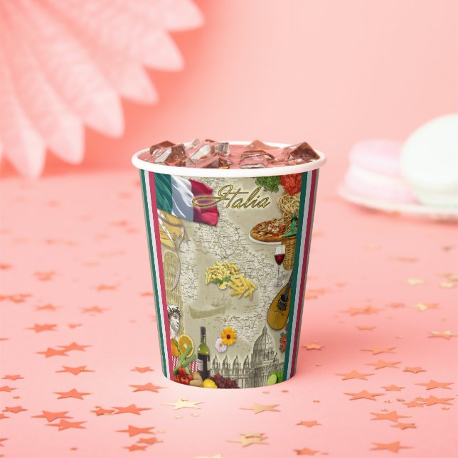 Gobelets En Papier Italie (Insitu)