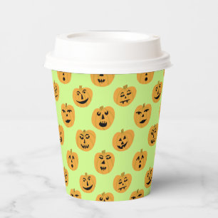 Gobelets En Papier Jack-O-Lanterns CITROUILLE d'Halloween