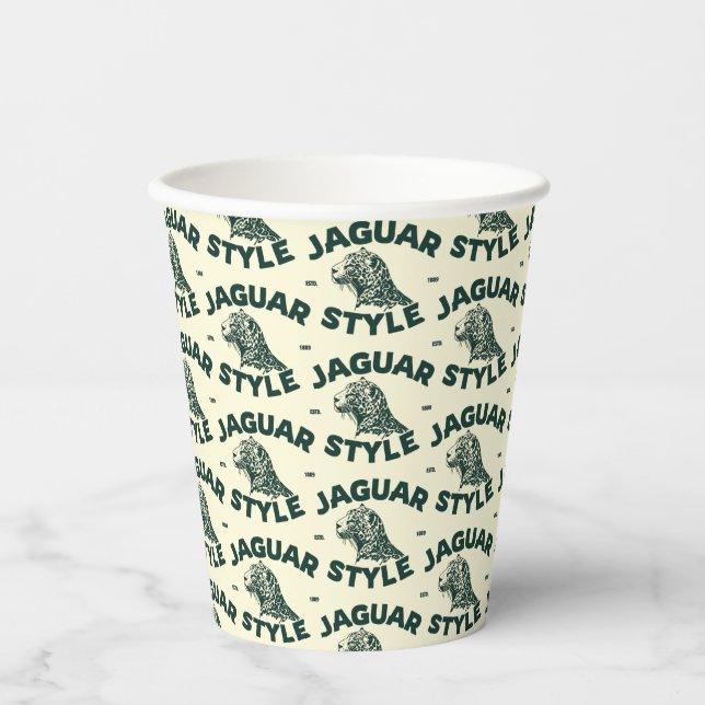 Gobelets en papier Jaguar (Recto)