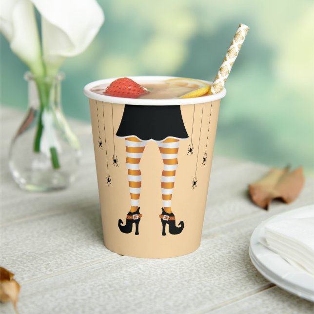 Gobelets En Papier Jameçon Orange Jambes Et Araignées Déplaisantes Ha (Insitu)